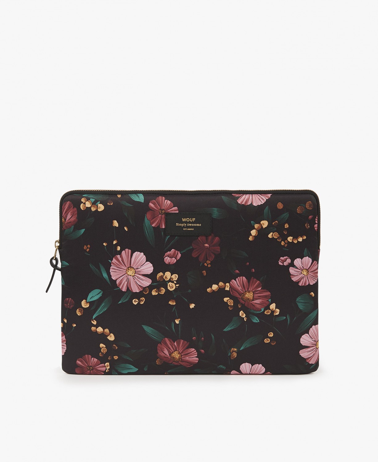 WOUF | Black Flowers Laptop sleeve 15 inches