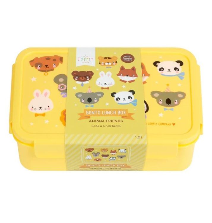 A Little Lovely Comp Bento lunchbox - Dierenvriendjes