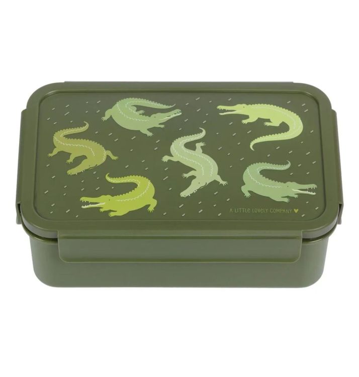 A Little Lovely Comp Bento lunchbox - Krokodillen