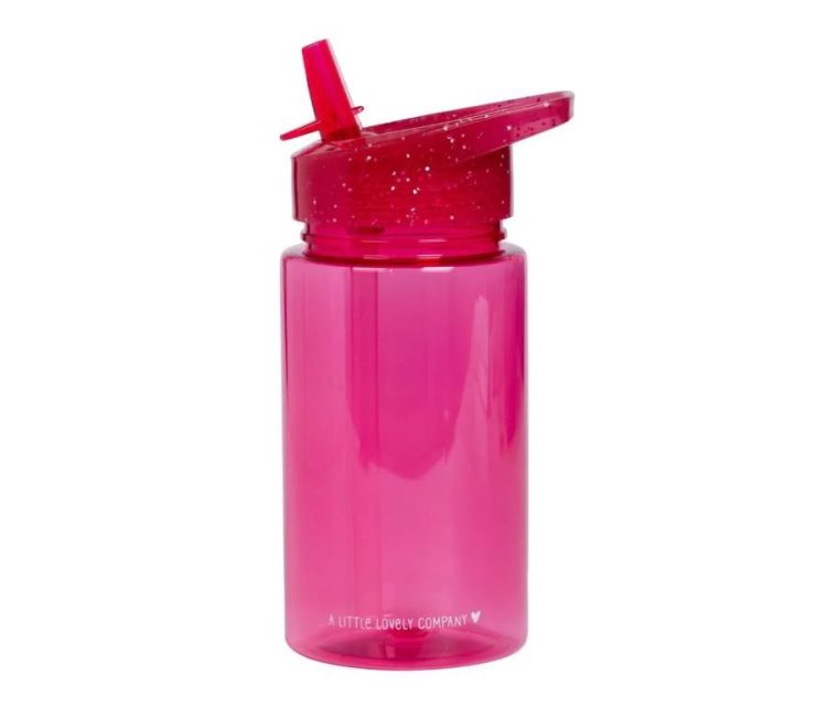 A Little Lovely Comp Drinkfles - Roze Glitter