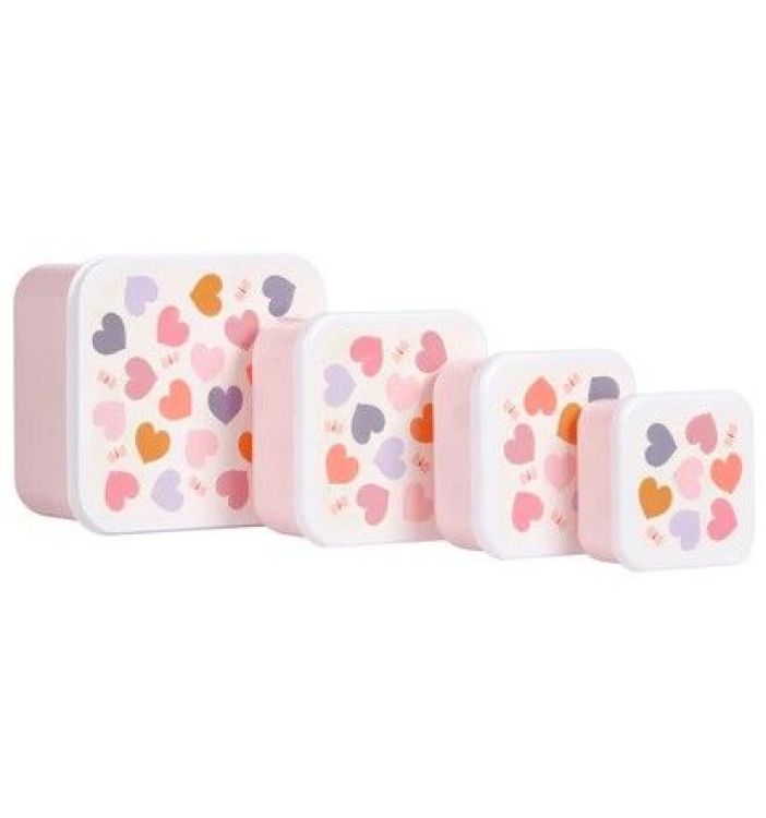A Little Lovely Comp Lunch- & snackbox - Hearts