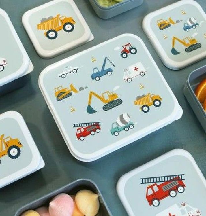 A Little Lovely Comp Lunch- & snackbox - Voertuigen