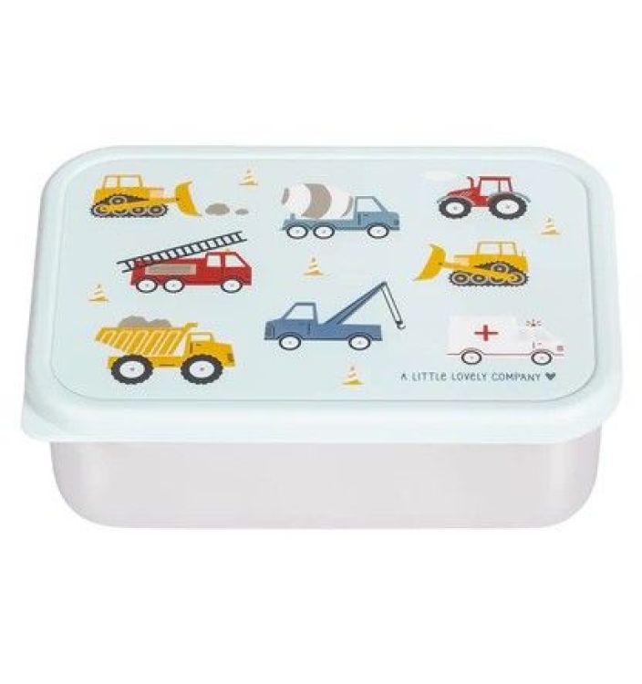 A Little Lovely Comp Stainless Steel Lunchbox - Voertuigen A Little Lovely Comp Stainless Steel Lunchbox - Voertuigen