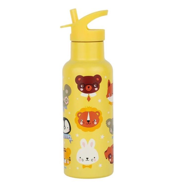 A Little Lovely Comp XL drinkfles RVS - Dierenvriendjes