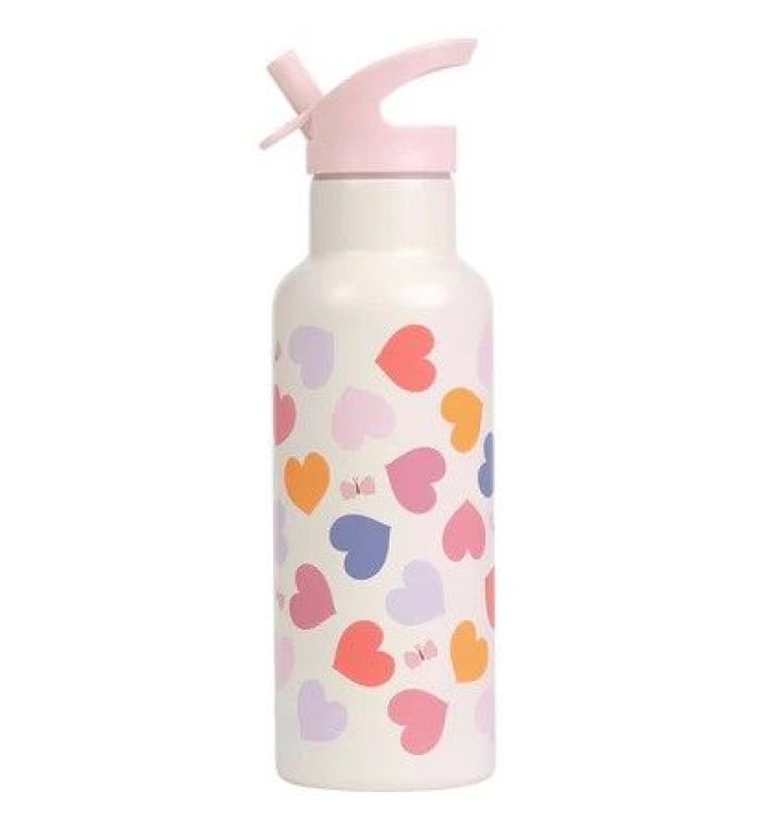 A Little Lovely Comp XL drinkfles RVS - Hearts A Little Lovely Comp XL drinkfles RVS - Hearts