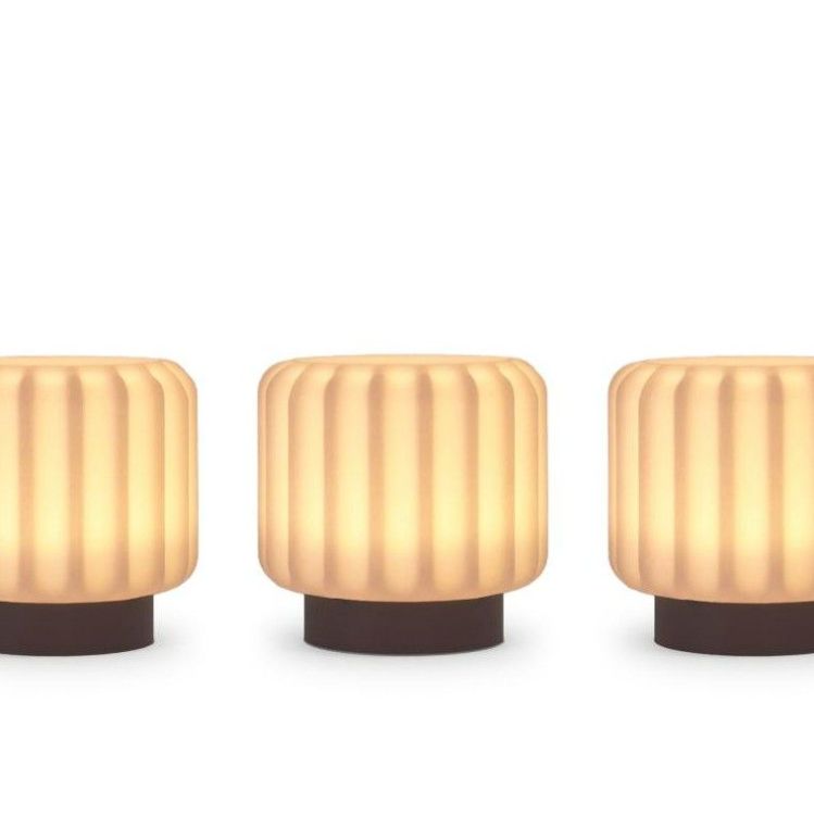 Atelier Pierre Dentelles 9 licht USB recharge EARTH basis - set van 3