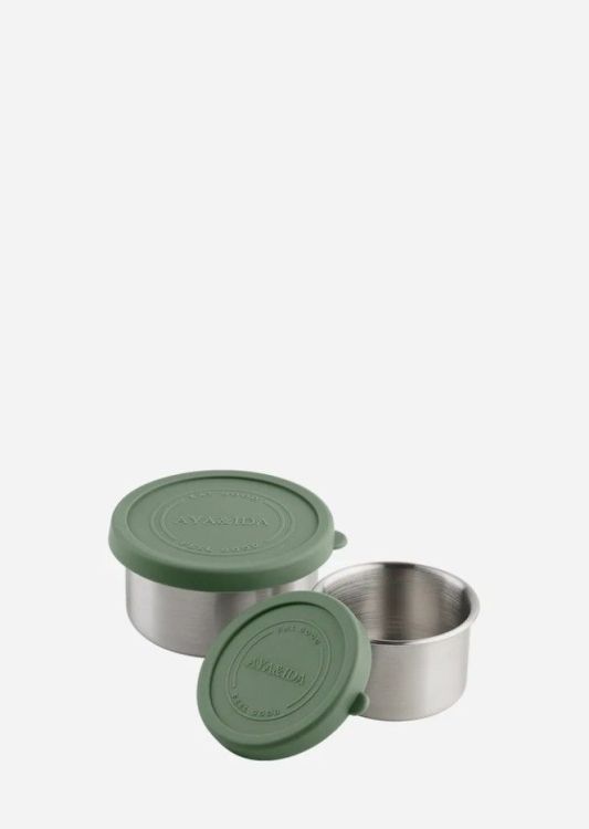 AYA & IDA Snack doosjes - Tropical Green - Set van 2