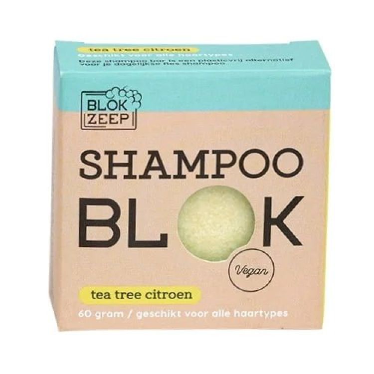 Blokzeep Shampoo blok - Tea tree citroen Blokzeep Shampoo blok - Tea tree citroen