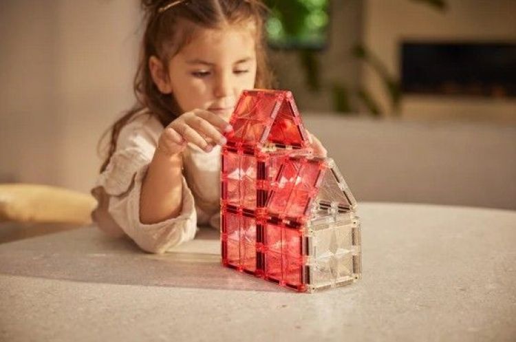 Cleverclixx Glitter tiles pack - 16 Stuks