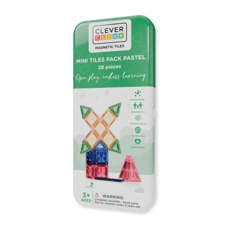 Cleverclixx Mini Tiles Pack Pastel - 28 Stuks Cleverclixx Mini Tiles Pack Pastel - 28 Stuks