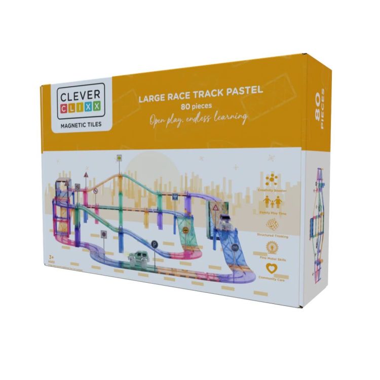 Cleverclixx Race Track Pastel - 80 Stuks