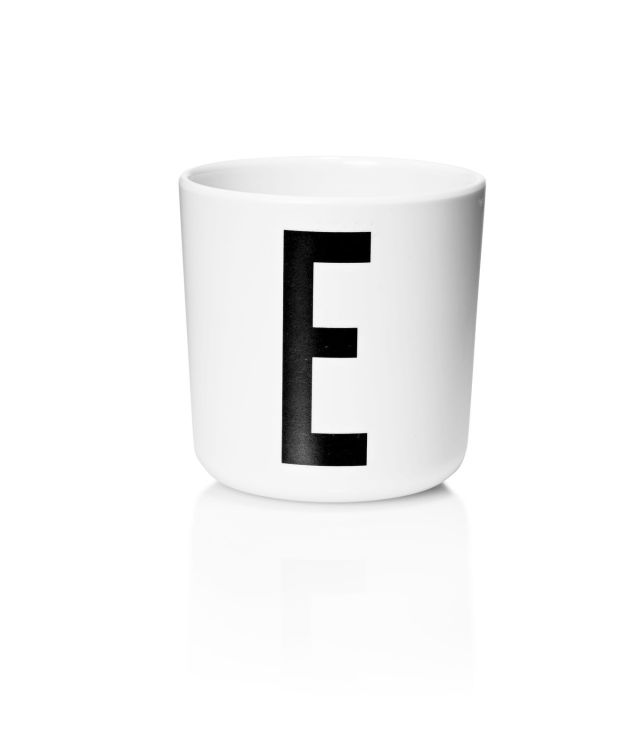 Design Letters Melamine Cup - Letter E