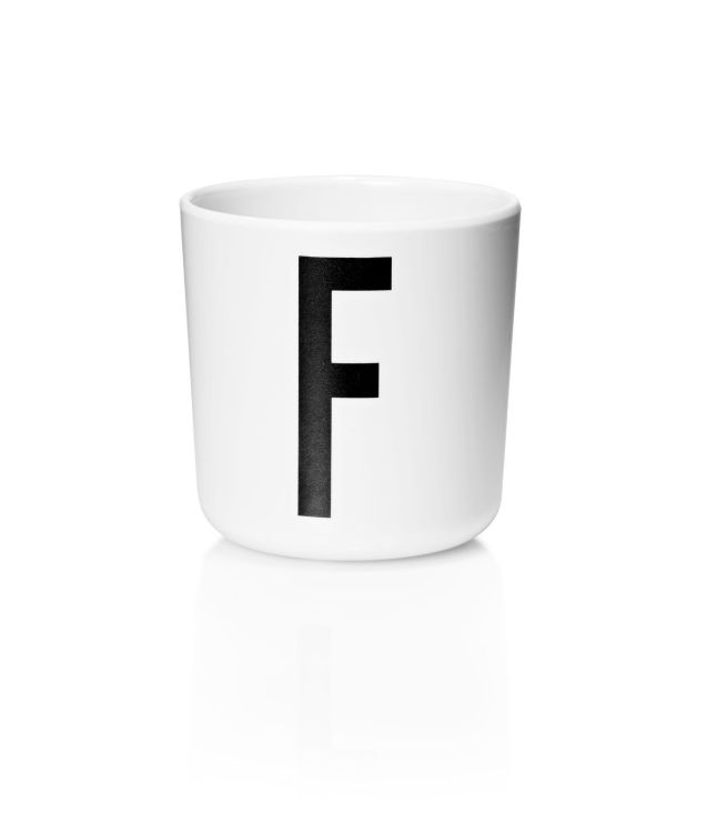 Design Letters Melamine Cup - Letter F