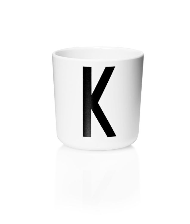 Design Letters Melamine Cup - Letter K
