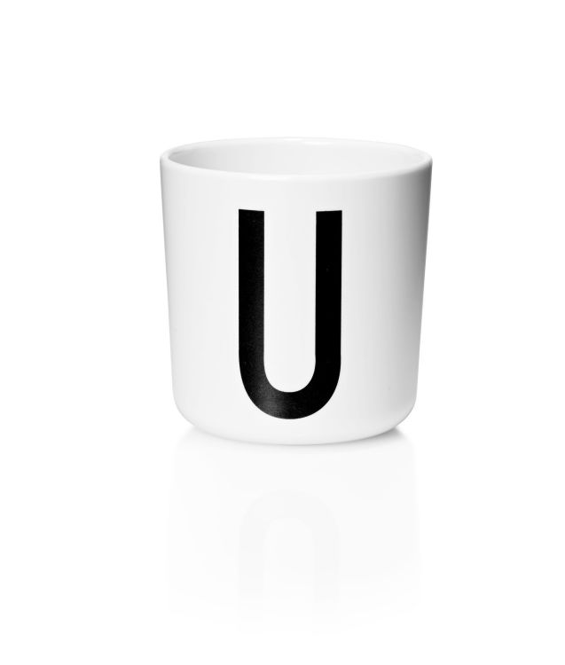 Design Letters Melamine Cup - Letter U