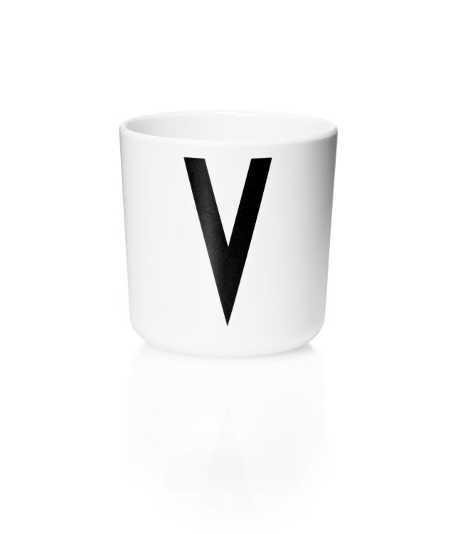 Design Letters Melamine Cup - Letter V