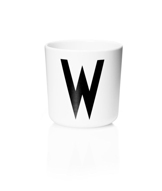 Design Letters Melamine Cup - Letter W