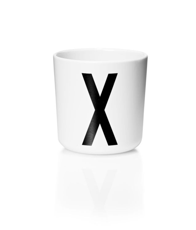 Design Letters Melamine Cup - Letter X