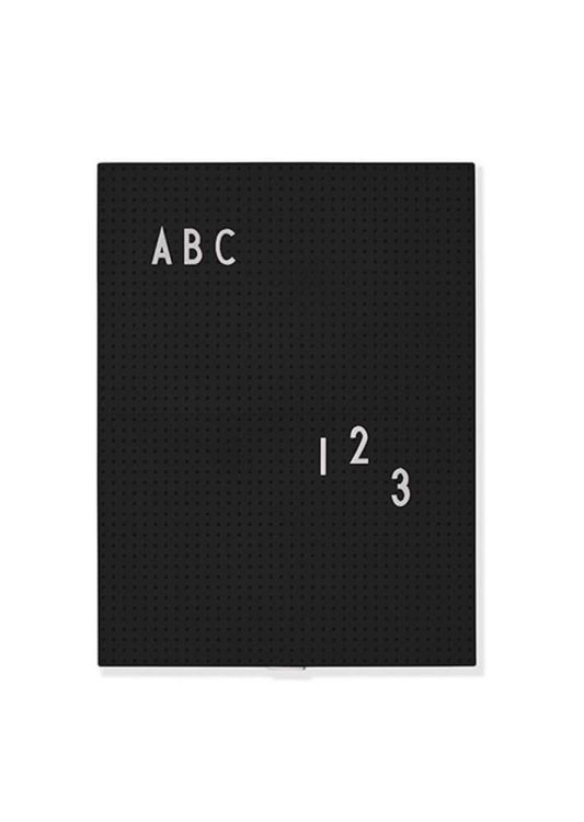 Design Letters Message Board A4 zwart
