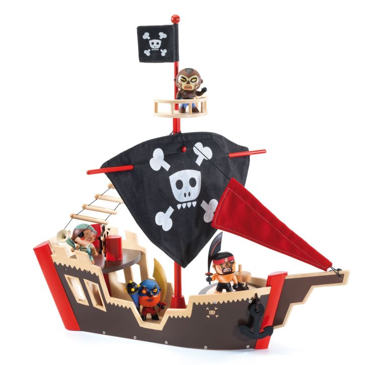 Djeco Arty Toys - Pirates Ze pirat boat