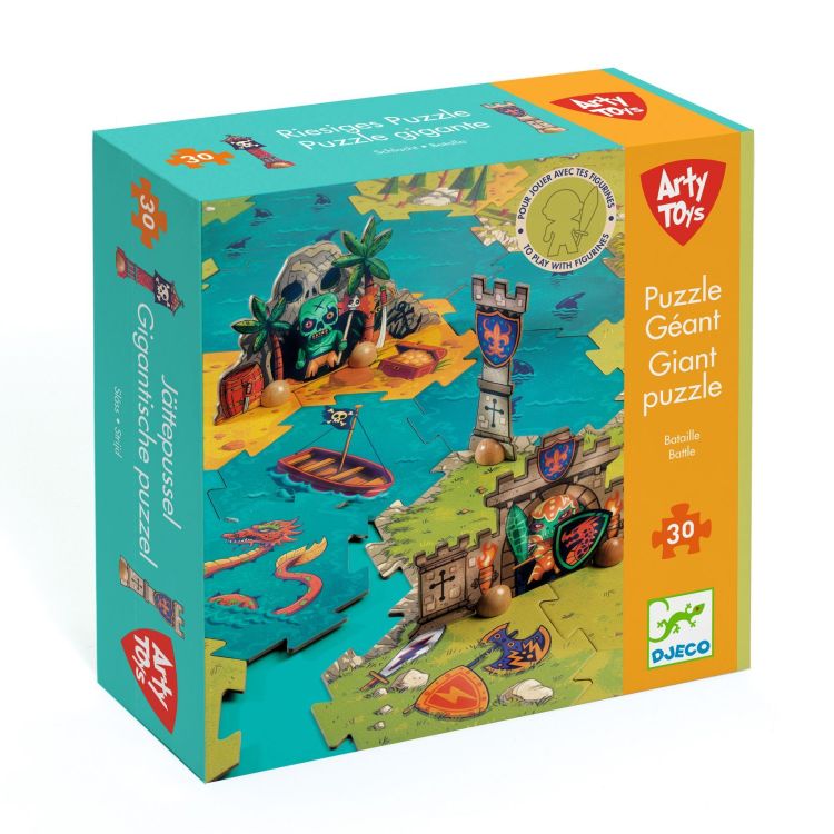 Djeco Arty Toys - Reuzepuzzel - Strijd