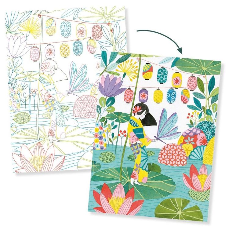 Djeco Colouring gallery - Japan