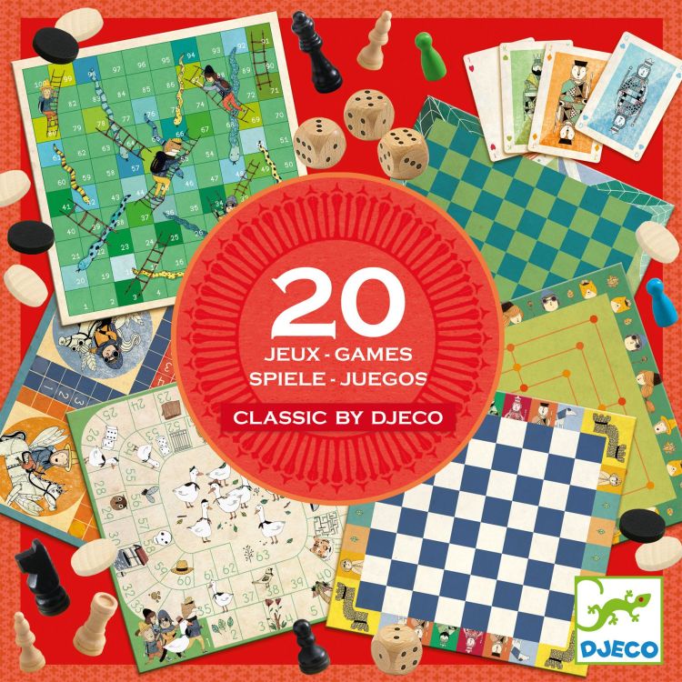 Djeco Gezelschapsspel - Classic box  - 20 spellen