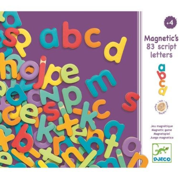 Djeco Houten magneten - 83 schrijf letters