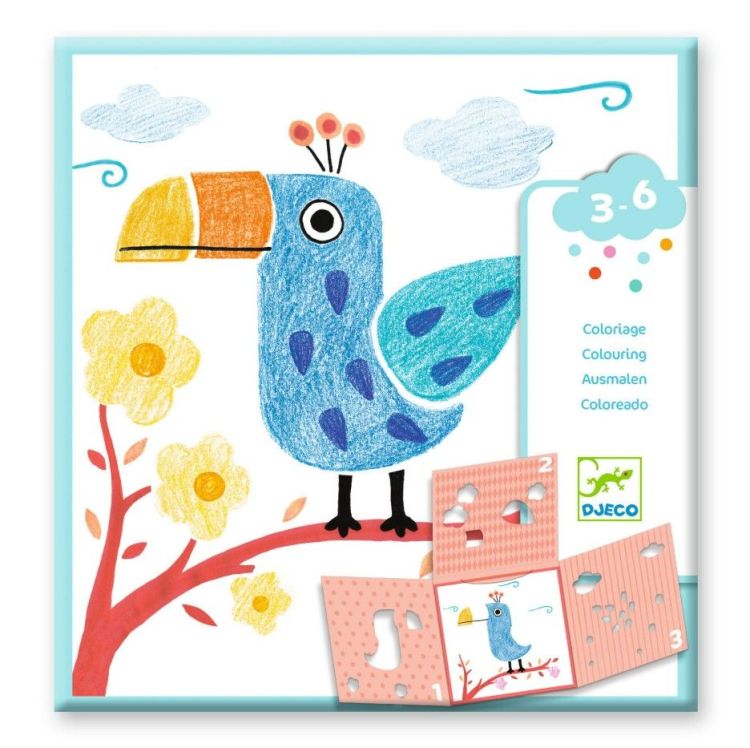 Djeco Kleuren met sjabloon