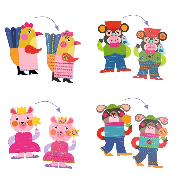 Djeco Knutselpakket stickers - Sparkle