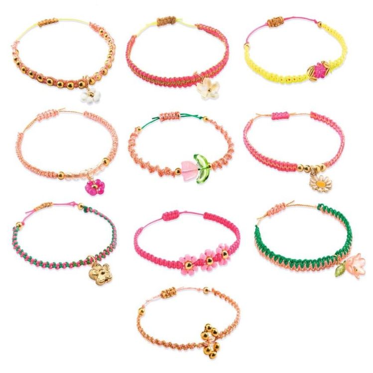 Djeco Knutselset - Armbanden macrame - Roze
