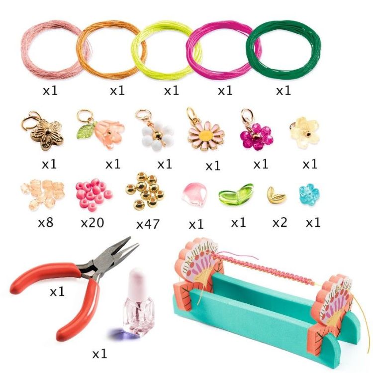 Djeco Knutselset - Armbanden macrame - Roze