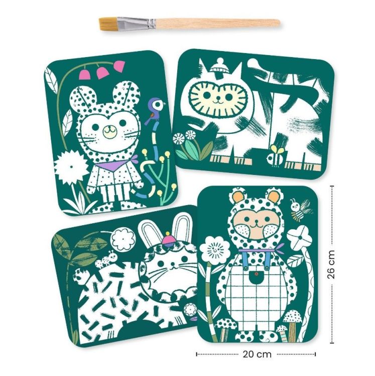 Djeco Magische waterverf - Verklede dieren
