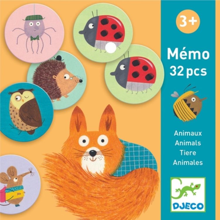 Djeco Memo - Dieren (32 stuks)