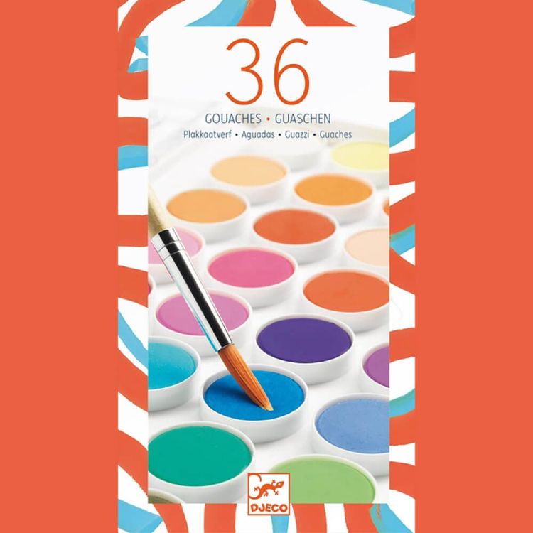 Djeco Plakkaatverf - 36 kleuren Djeco Plakkaatverf - 36 kleuren