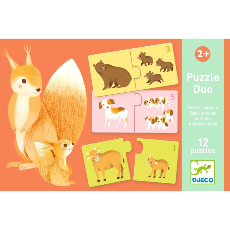 Djeco Puzzel - Duo - Baby dieren