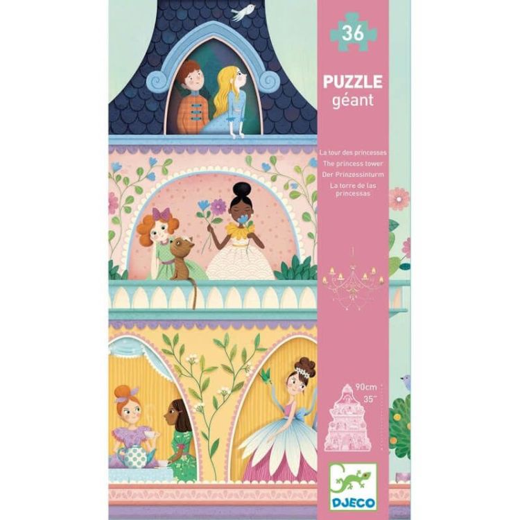 Djeco Puzzel géant - De prinsessen toren Djeco Puzzel géant - De prinsessen toren