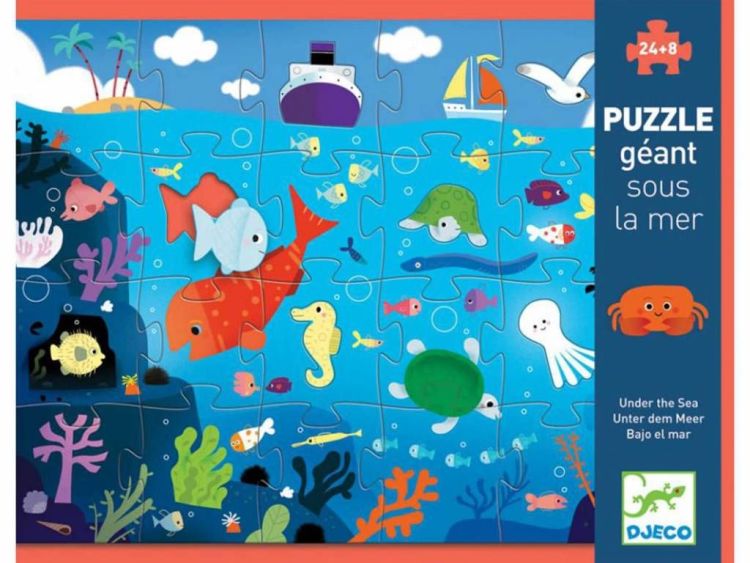 Djeco Puzzel géant - Onder de zee