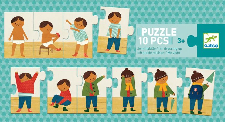 Djeco Puzzel - Ik kleed me aan Djeco Puzzel - Ik kleed me aan