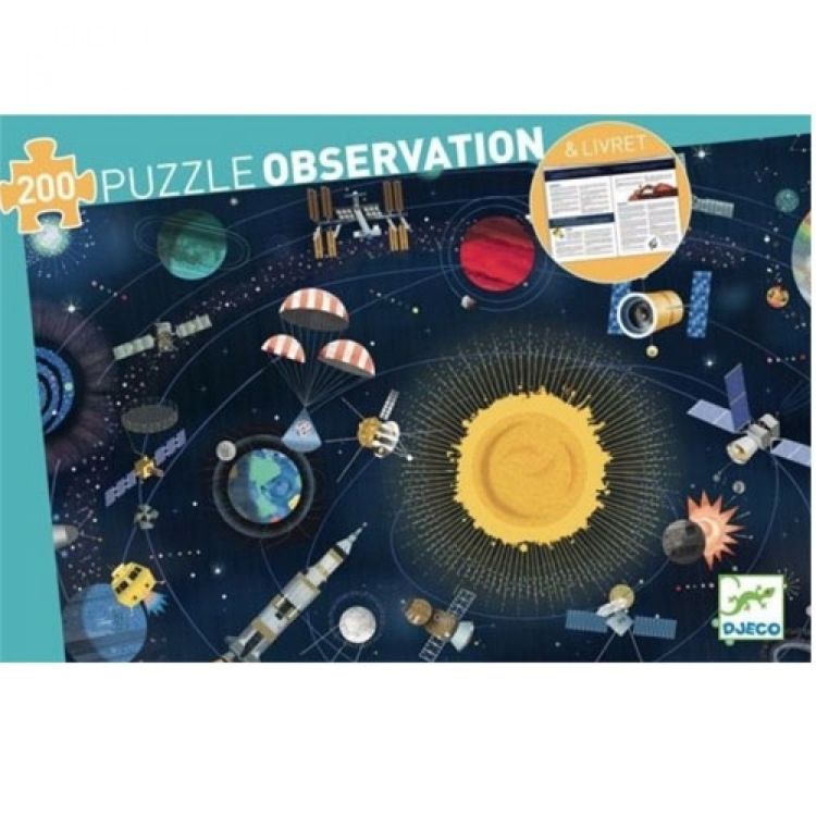Djeco Puzzel observation - De ruimte - 200 pcs