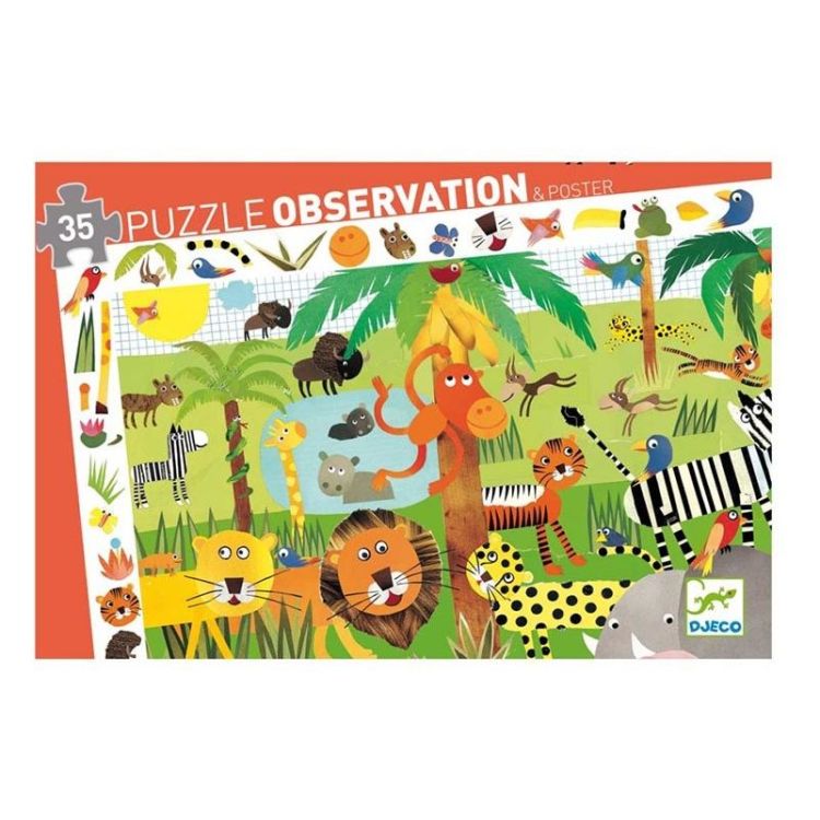 Djeco Puzzel observation La Jungle - 35 pcs