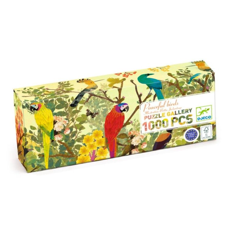 Djeco Puzzel - Peaceful birds - 1000 pcs Djeco Puzzel - Peaceful birds - 1000 pcs