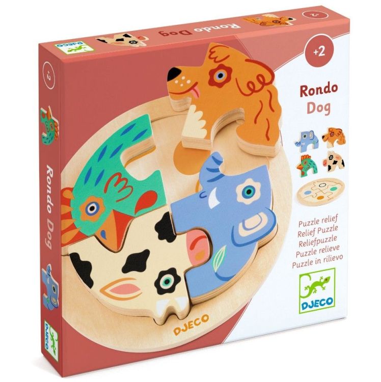 Djeco Puzzel relief - Rondo Dog Djeco Puzzel relief - Rondo Dog