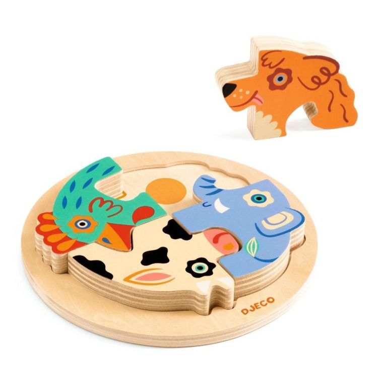 Djeco Puzzel relief - Rondo Dog