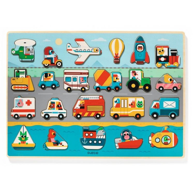 Djeco Puzzle - Vroom Djeco Puzzle - Vroom