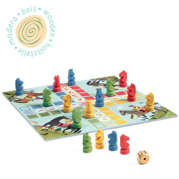 Djeco Spel - Mens erger je niet - paarden