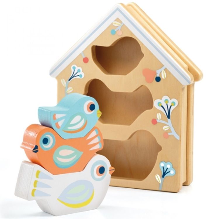 Djeco Stapelhuisje - Baby birdy