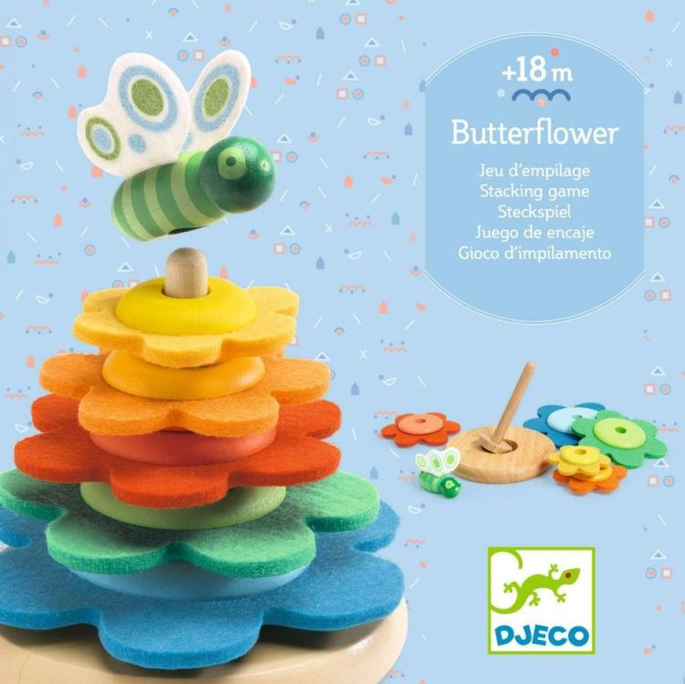 Djeco Stapeltoren - Butterflower Djeco Stapeltoren - Butterflower