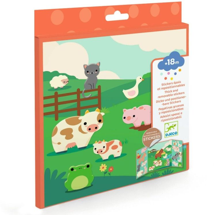 Djeco Stickers - Dieren - Puffy Djeco Stickers - Dieren - Puffy