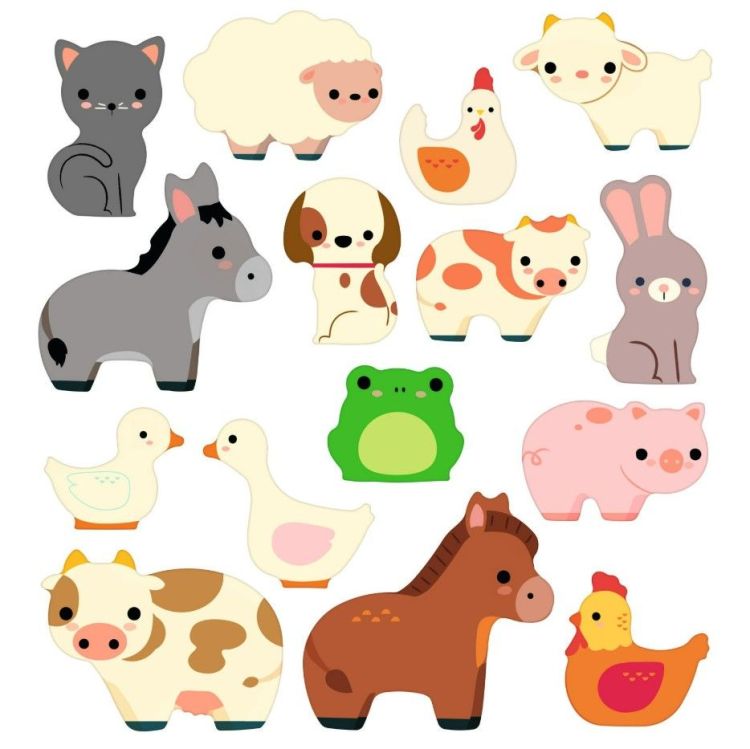 Djeco Stickers - Dieren - Puffy